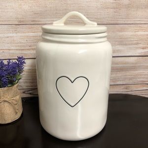 Rae Dunn Heart 🖤 Cookie Canister w/Lid